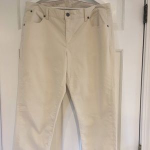 Talbots Signature Khaki roll cuff ankle pants
